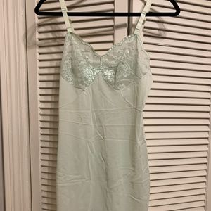 Vintage Green Slip Dress